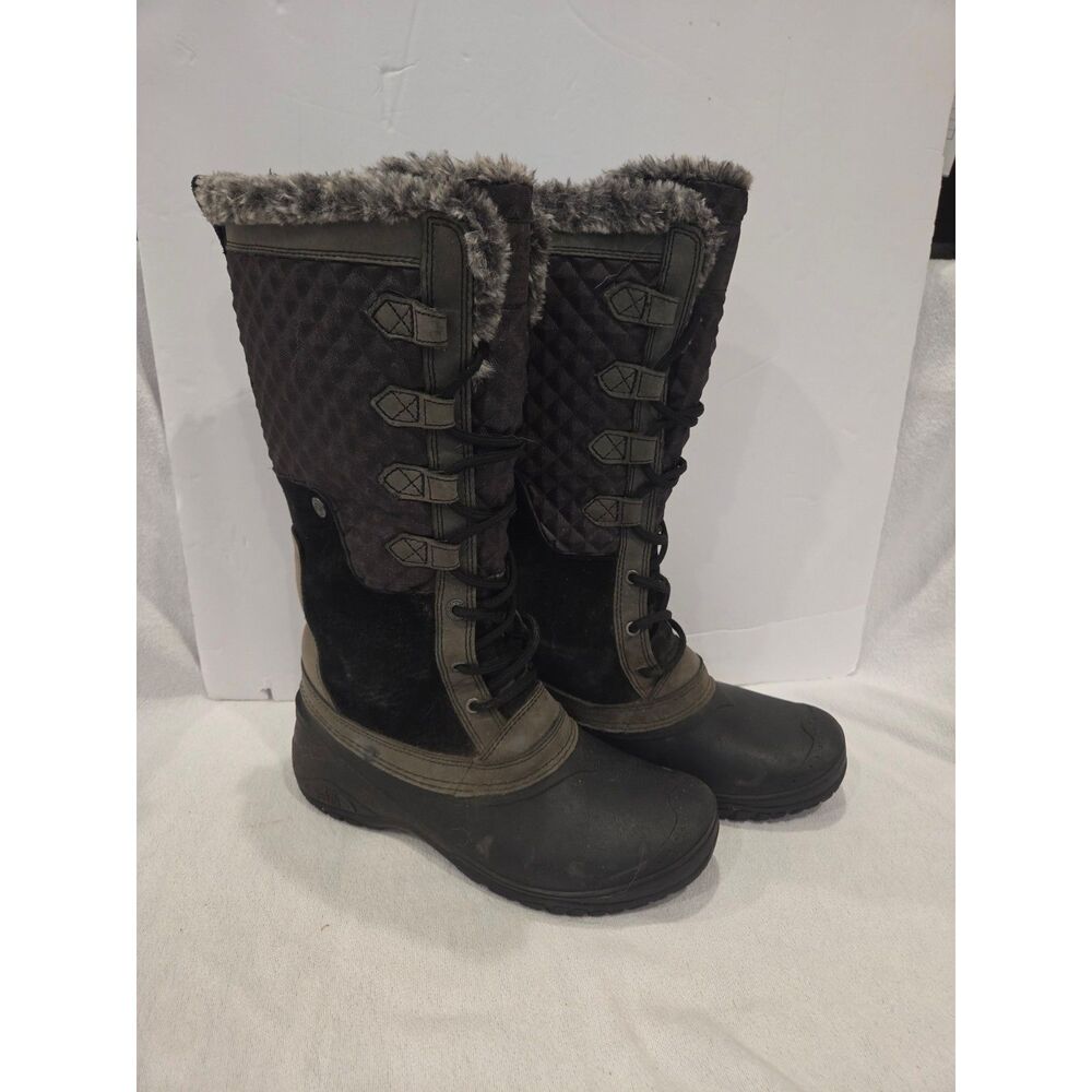The North Face Shellista Tall Waterproof Winter Boots Women's Size 7.5 Black
